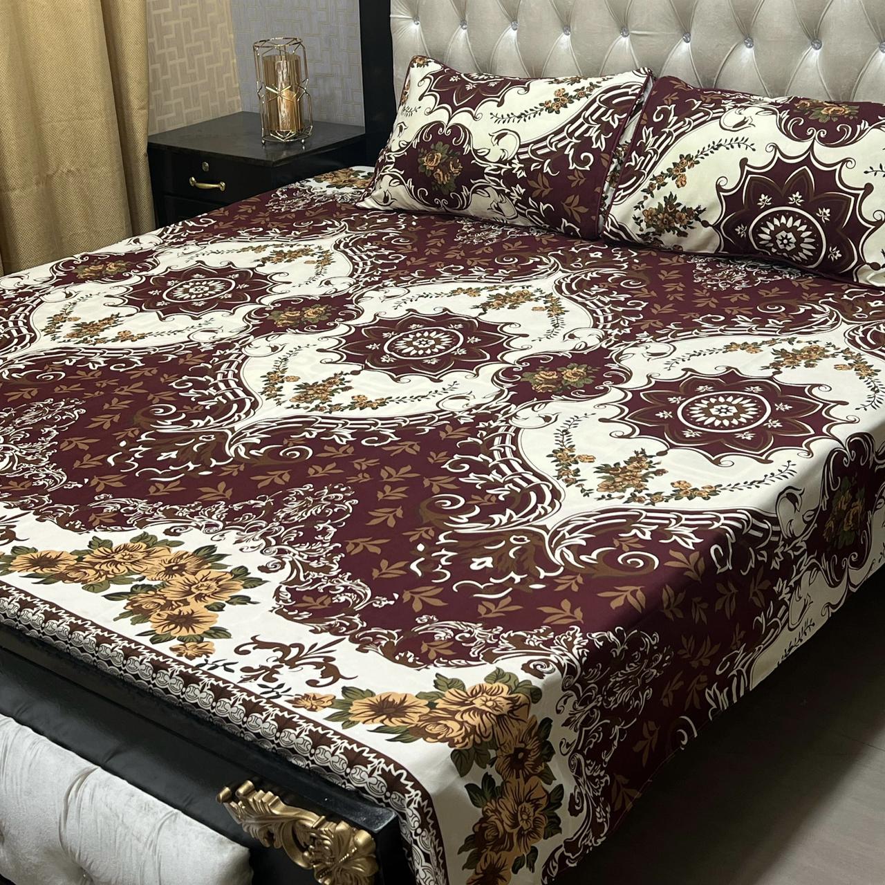 3D CRYSTAL COTTON BEDSHEET