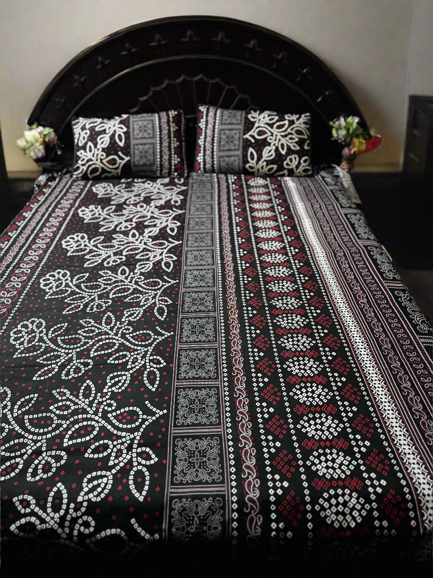 3D CRYSTAL COTTON BEDSHEET