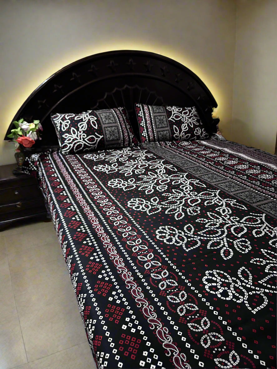 3D CRYSTAL COTTON BEDSHEET