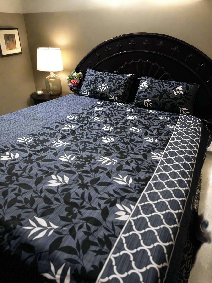 3D CRYSTAL COTTON BEDSHEET