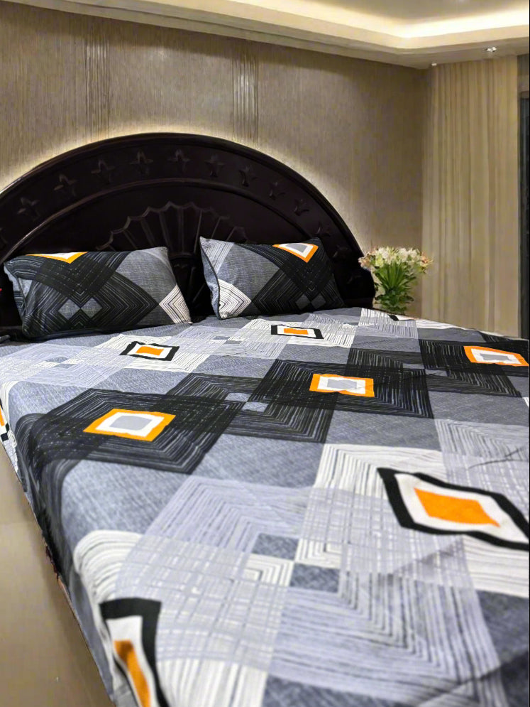 3D CRYSTAL COTTON BEDSHEET