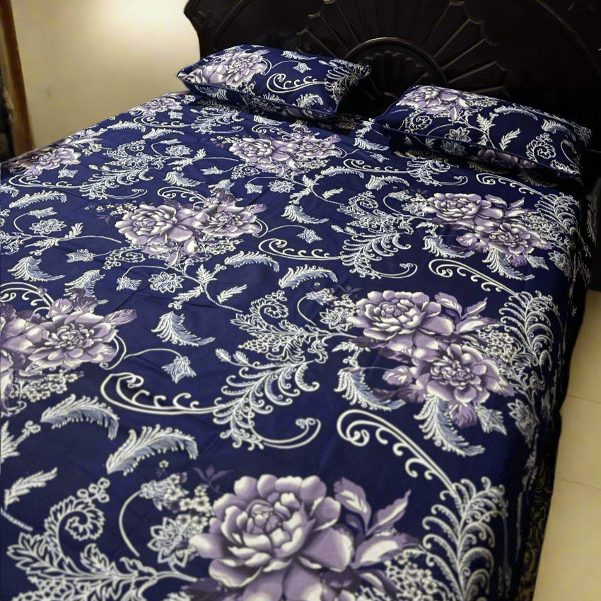 3D CRYSTAL COTTON BEDSHEET