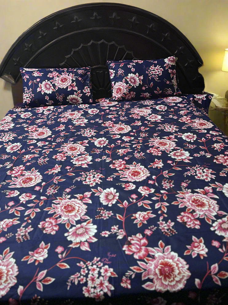 3D CRYSTAL COTTON BEDSHEET