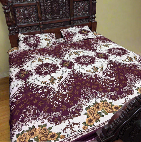 3D CRYSTAL COTTON BEDSHEET